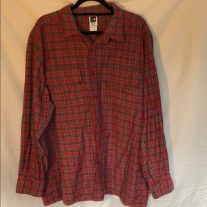 EXCELLENT CONDITION North Face Red Flannel